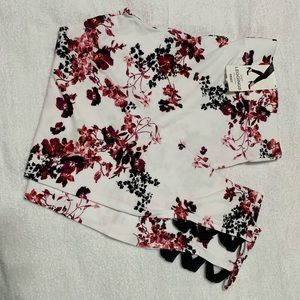 MixIt White Floral Leggings